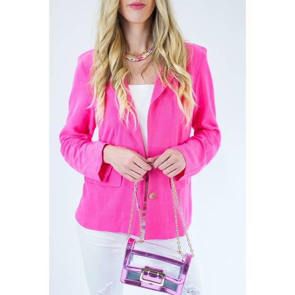 JODIFL Jackets & Blazers - NEW JODIFL biggest moments blazer in hot pink